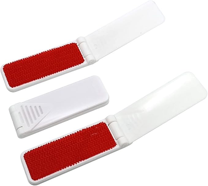 GARASANI 3 Pack Portable and Foldable Plastic Fold Clothing Dust Brush Pet Hair - Image 9