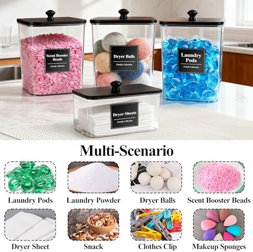 4 Pack Laundry Detergent Container Set - Image 4