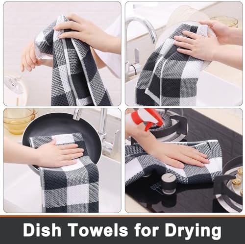 Mordimy Cotton Weave Kitchen Towels, 4 Pack - Image 4
