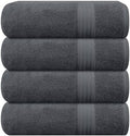 GLAMBURG Premium Cotton 4 Pack Bath Towel Set by GLAMBURG