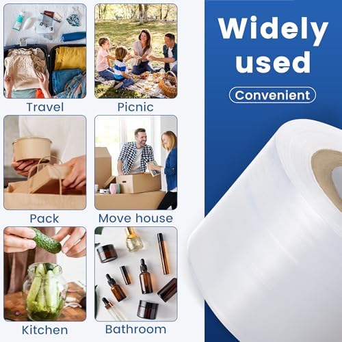 Mini Stretch Wrap Film Roll for Bottles Jars Shrink Seal Packing - Image 6
