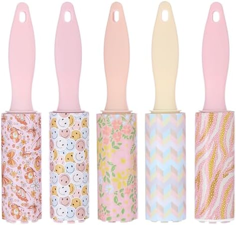 5pc Smiley Mini Lint Roller Value Pack - Image 2