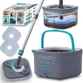 True & Tidy True Clean Spin Mop & Bucket System – Dual Compartment Design by TrueTidy