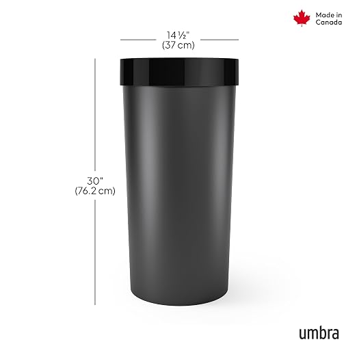 Umbra Vento Kitchen Trash Can, Open Top 16.5 Gallon Garbage Can - Image 6