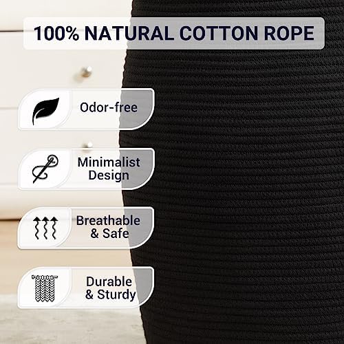 Extra Large Laundry Hamper Basket 105L Woven Blanket Basket - Image 3