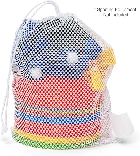 Champion Sports Mesh Equipment Bag – Heavy-Duty Nylon Drawstring Bag - Image 5