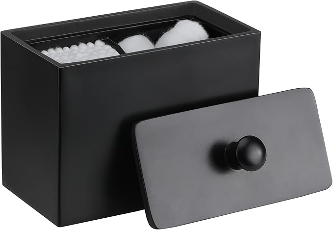 Luxspire Cotton Swab Holder, Dual Compartment Qtip Holder by Luxspire