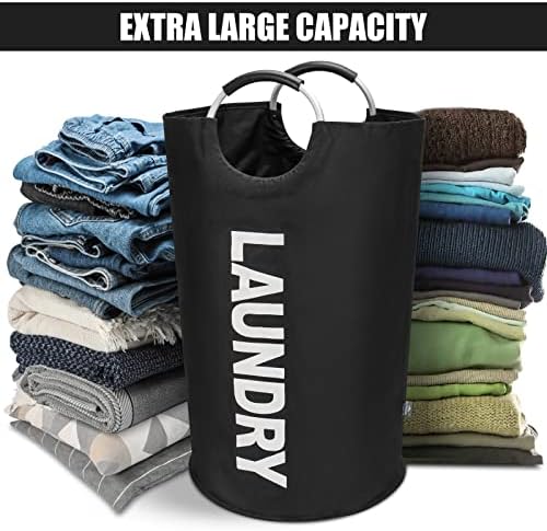 DOKEHOM 125L X-Large Laundry Basket Bag, Collapsible Tall Hamper - Image 5