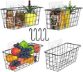 MaraFansie Over the Cabinet Door Organizer Wall Wire Baskets Hanging Kitchen by MakeStorageMoreFun