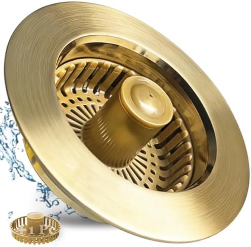 BAOLSLS Kitchen Sink Drain Strainer, 3 in 1 Pop up Kitchen Sink Stopper by BAOLSLS