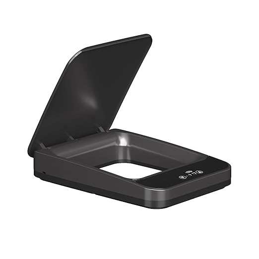 Replacement Trash Can Lid Compatible with 2.2 x 2.6-Gallon Sensor Trash Can Battery Powered Black