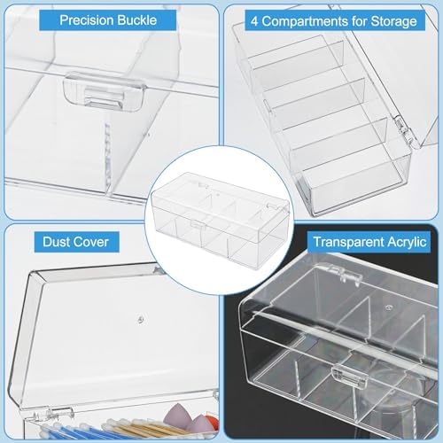 Qtip Holder Dispenser with Lid - Image 3