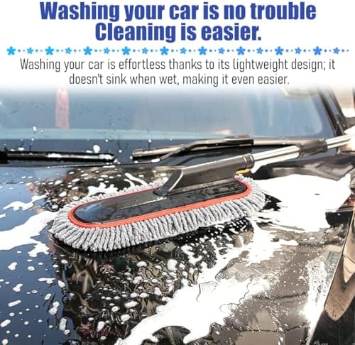 Car Duster Exterior Scratch Free, Microfiber Vehicle Dust Cleaning Brush - Image 3