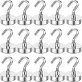 MIKEDE Magnetic Hooks 15P for Outdoor Hanging 30LBS Strong Magnetic by MIKEDE