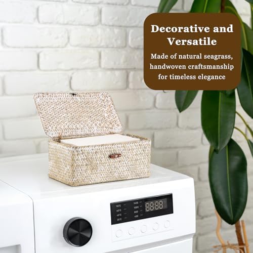 Dryer Sheet Holder, Woven Seagrass Dryer Sheets Container - Image 3