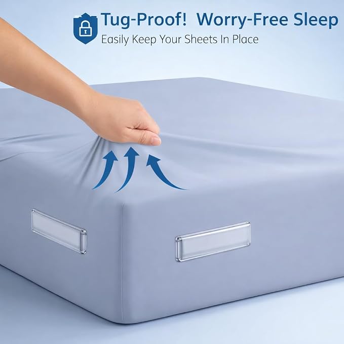 Bed Sheet Holders for Corners, Upgrade Bed Sheet Grippers Locks, Non-Slip Sheet - Image 2