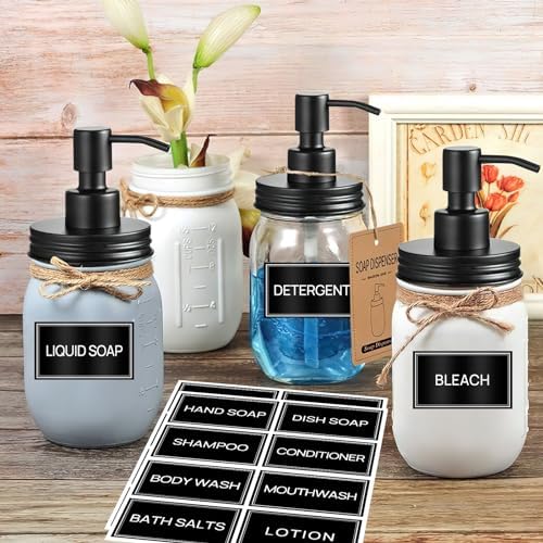 HVSWLY 64 PCS Laundry Labels for Jars, Minimalist Laundry Room and Bathroom - Image 6