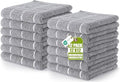 Utopia Towels 12 Pack Microfiber Fingertip Wash Cloths 12x12 Inch Grey by Unknown