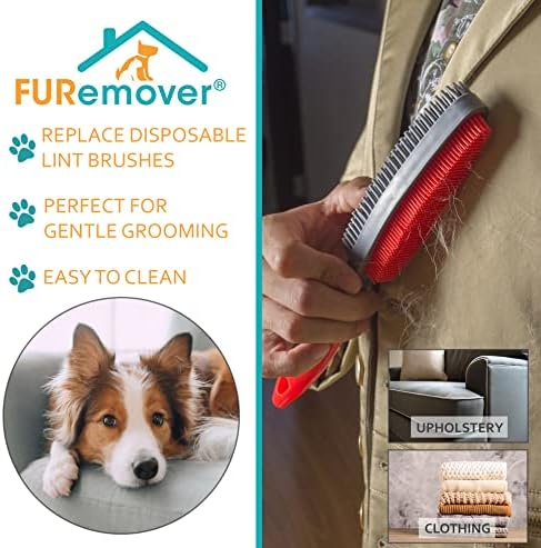 FURemover Duo Pet Hair Rubber Brush, Dual Sided to Easily Remove Fur and Lint - Image 4