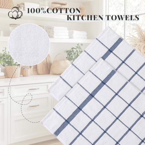 Homaxy Terry Stripe Kitchen Towels 18"x28", 6 Pack - Image 3