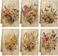 Bencailor 6 Pcs Wildflowers Kitchen Towels Decorative Sets Dish Towels by Bencailor