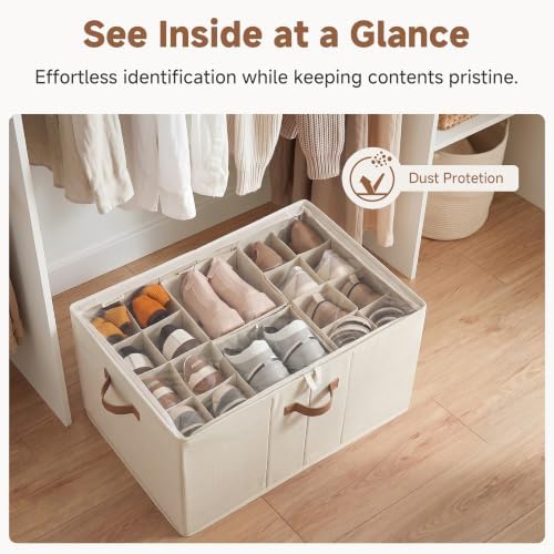 StorageWorks 24-Pair Large Closet Shoe Organizer, Adjustable Divider - Image 5