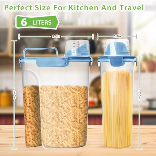 Viretec Rice Storage Container, 5 to 10lb Dry Food Airtight Dispenser, Pet Dog - Image 2