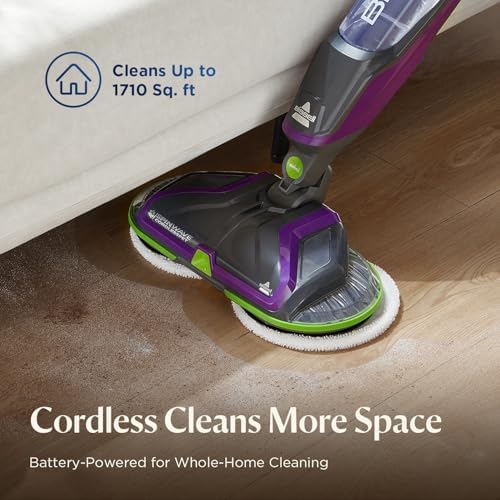 BISSELL Spinwave Cordless Pet Spin Mop, 18V Hard Floor Cleaner - Image 2