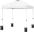 Tangkula Outdoor Pop-up Canopy Tent, 6.6 x 6.6 FT Height Adjustable Commercial Instant Canopy w/Portable Roller Bag, 4 Weight Bags, Outdoor Camping Sun Shelter for Camping, Party
