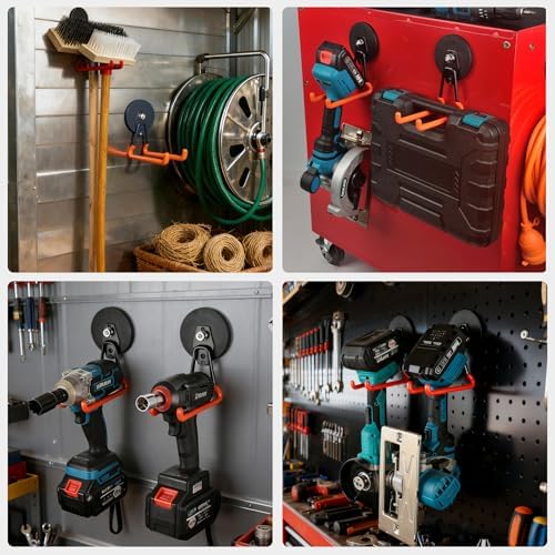 MUTUACTOR Updated Super Strong Magnetic Hooks, 40lbs Anti-Scratch Large Garage - Image 6
