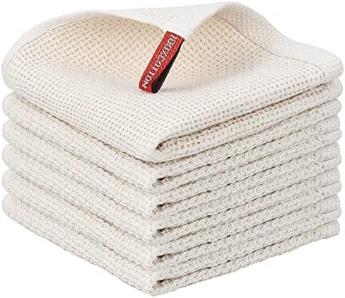 Nialnant 6 Pack 100% Cotton Waffle Weave Kitchen Towels, Soft and Absorbent by Nialnant