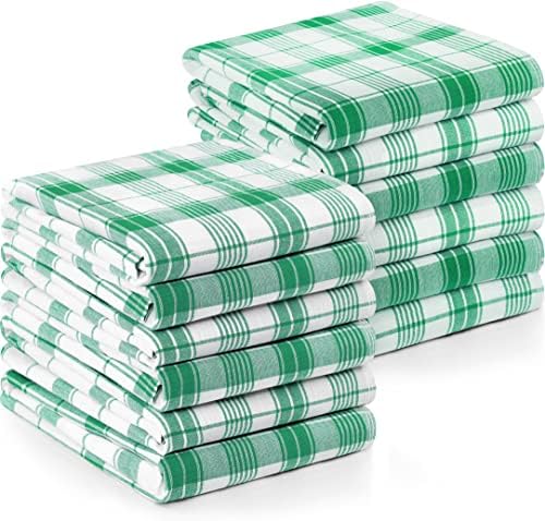 Utopia Towels Green & White Dish Towels 100% Ring Spun Cotton Highly Absorbent by Unknown