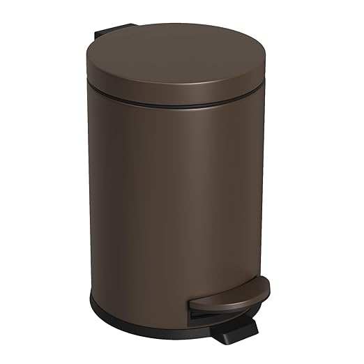 Cesun Small Round Bathroom Trash Can by Cesun