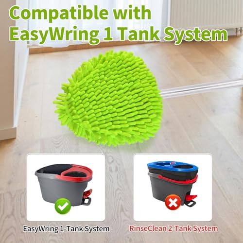 Mop Head Replacement for Ocedar EasyWring 1 Tank System, Chenille Mop Heads for - Image 3