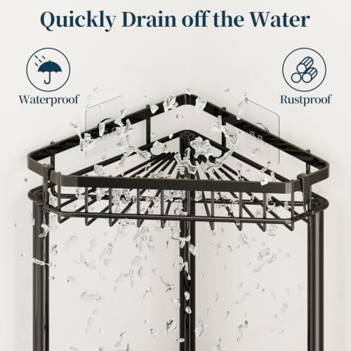 Consumest Corner Shower Caddy Stand - Image 2