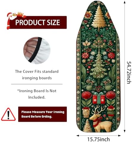 Nuxovilar Winter Deer Tree Ironing Board Cover 15x54 Polyester - Image 3