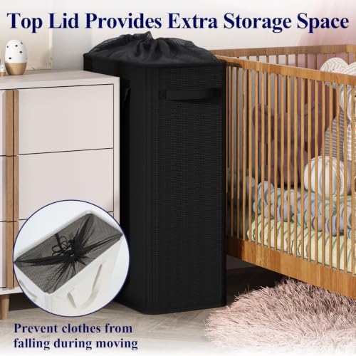 Optish 75L Slim Laundry Hamper, Large Laundry Basket - Image 6