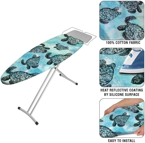WIRESTER 15x54 Inch Ironing Board Cover, Silicone Coating, Replacement Iron - Image 4