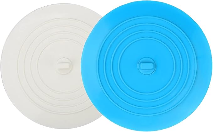 V-TOP Bath Tub Drain Stopper 2 Pack, 6 inch Silicone Drain Cover Tub Plug | by V-TOP
