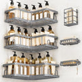 Veken Large Capacity Corner Shower Caddy 6-Pack, Advanced Rustproof Design by Veken