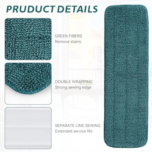 Replacement Mop Pads Fit for Rubbermaid Commercial 18" and 17" Mop - Image 4