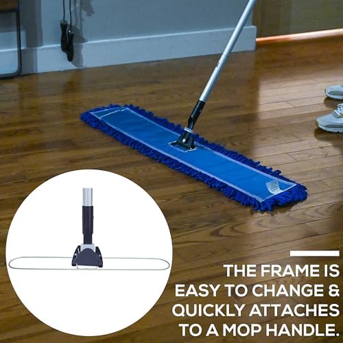 Kleen Handler Commercial Dust Mop Frame 36 Inch, Hardwood Floors - Image 5
