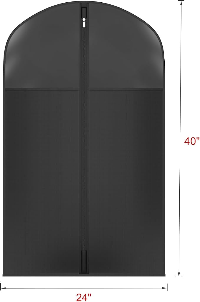 Univivi Garment Bag Suit Bag for Storage and Travel, 40 Inch, Oxford Fabrics - Image 2