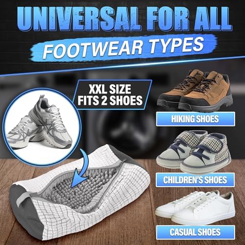 2 Pcs Reusable Shoe Washing Machine Bag, XXL - Image 3