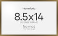 Homeforia 8.5 x 14 Marriage License Frame Bronze, High End Metal 8.5x14 Marriage Certificate Frames, 14x8.5 Picture Frame for Wall & Tabletop, 8.5 by 14 Photo Frame, Tempered Glass, Wall Kit, Set of 1