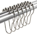 Titanker Shower Curtain Hooks Rings, Rust-Resistant Metal Shower Curtain Hooks by Titanker