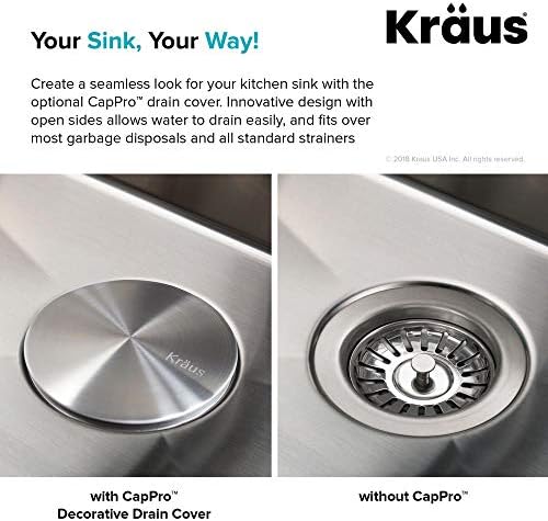 KRAUS CapPro Removable Decorative Drain Cover - Image 5