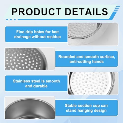 2pcs Swan-Shaped Drain Basket, Stainless Steel Sink Strainer Catcher - Image 3