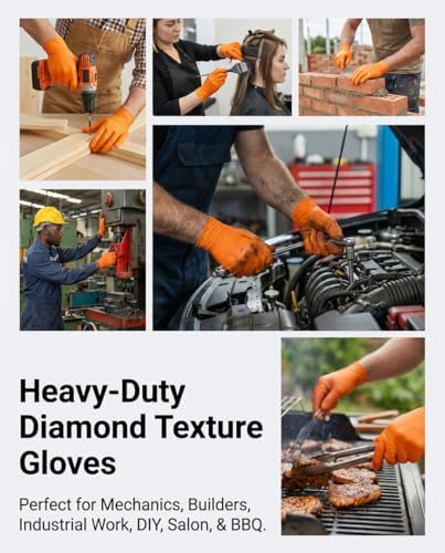 wcy 9 Mil Heavy Duty Mechanic Disposable Nitrile Gloves - Image 4