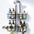 Luxspire Shower Caddy Hanging Overhead, Shower Organizer Hanging by Luxspire